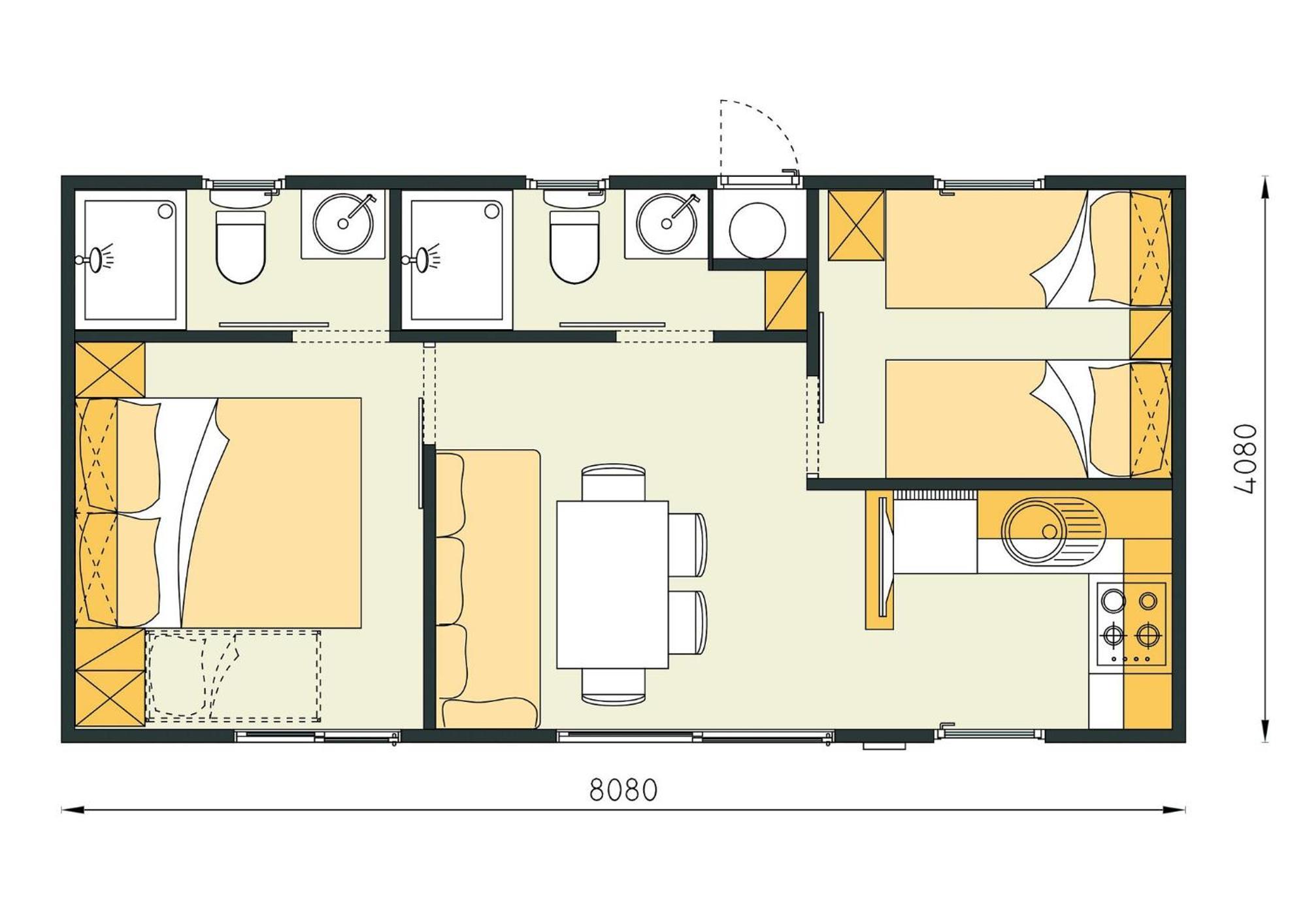 Eurocamp Mobile Homes At Campsite Ljutic Biograd Na Moru Exterior photo